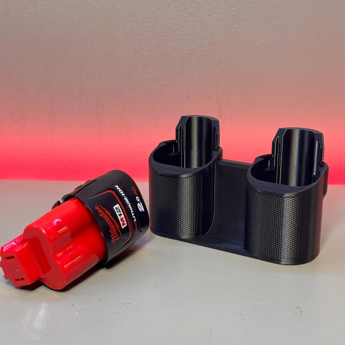 Milwaukee M12 Battery Mount (Triple) | Wall Mount Holder | PETG | Australian Made