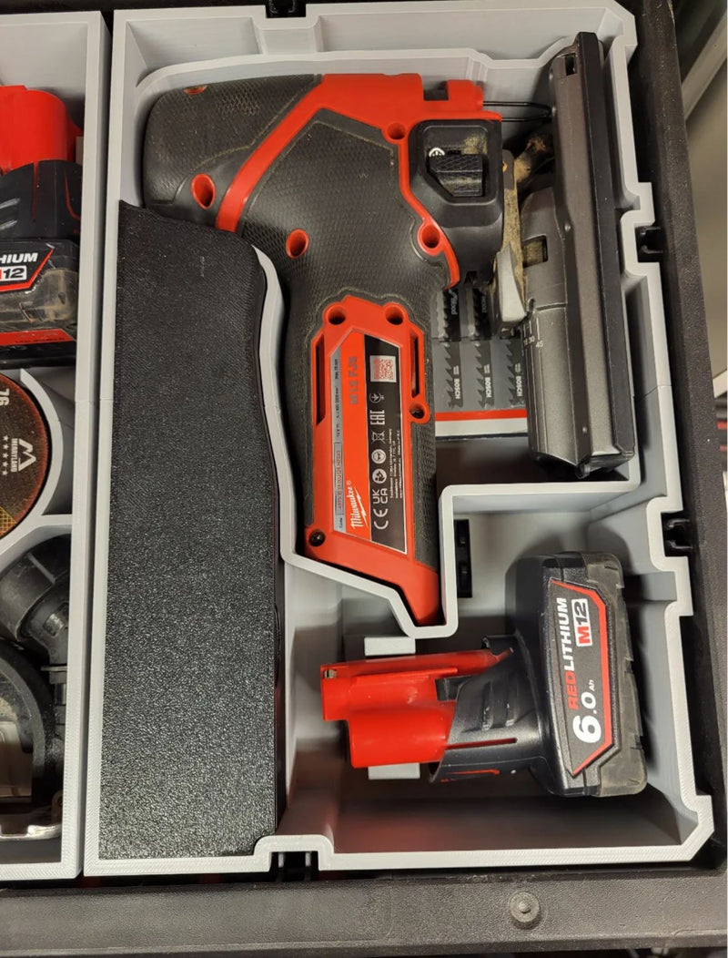 Milwaukee M12 FUEL Jigsaw Packout Drawer Insert – Organise Your Jigsaw & Accessories
