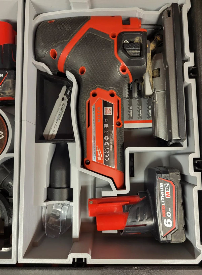 Milwaukee M12 FUEL Jigsaw Packout Drawer Insert – Organise Your Jigsaw & Accessories