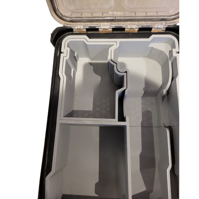 Milwaukee M12 FUEL Multitool Packout Insert – Fits 48-22-8435 Compact Organiser 2 Battery Bays + Removable Top Bins | A1 Tools Australia