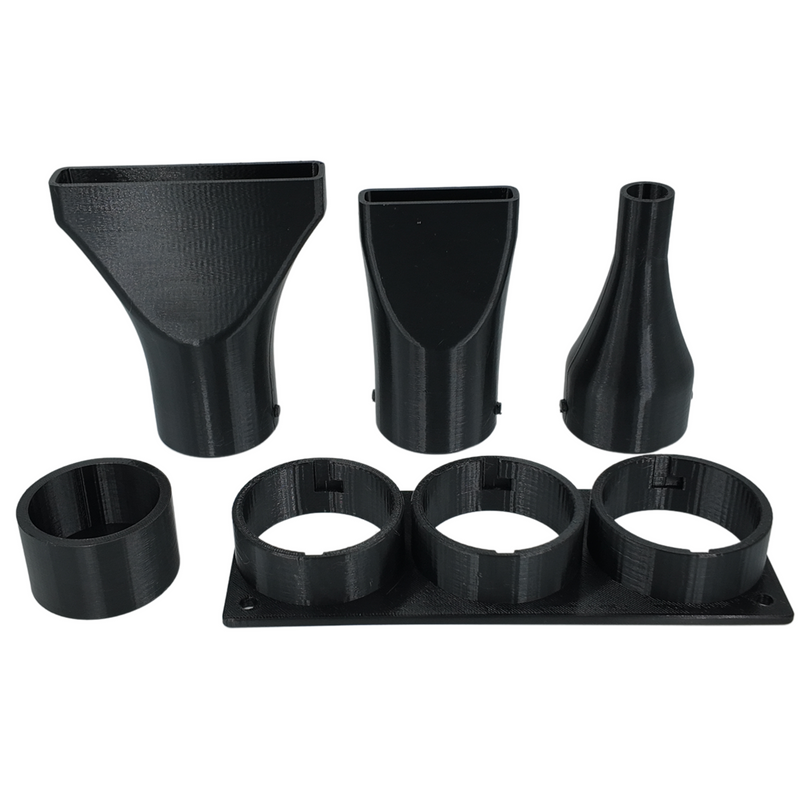 Triple Blower Nozzle Pack + Wall Mounts for Makita Blower DUB185 & DUB186 - Car Drying Solution!