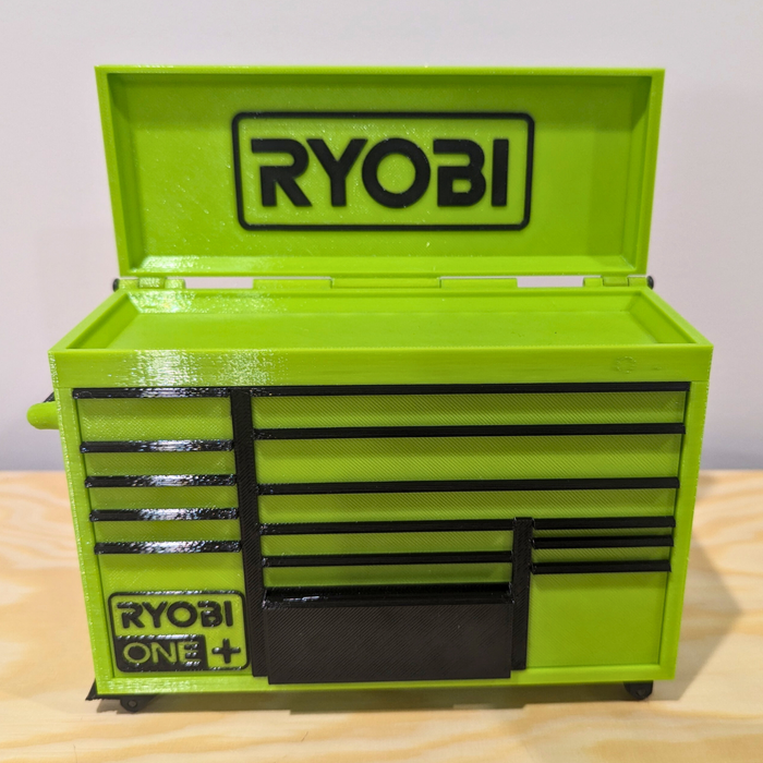 Mini Rolling Tool Box in Green – Organise in Style - Perfect Gift for Dad