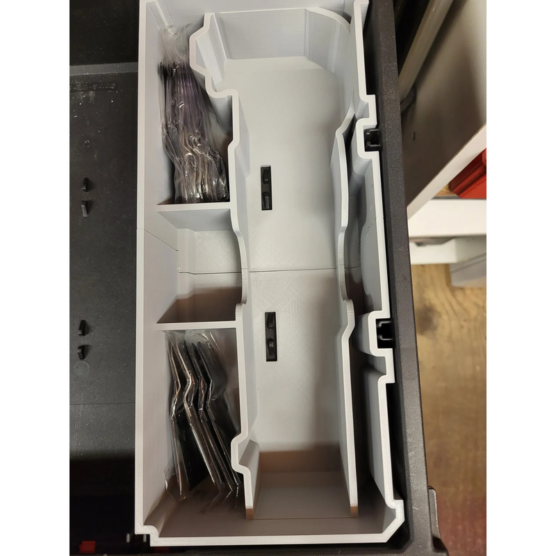 Milwaukee M18 Impact Wrench Packout Insert - Optional Slim Organiser for M12 FUEL Ratchet