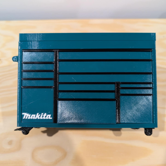 Mini Rolling Tool Box with Makita Logo – Perfect Gift for Dad - Mini Storage Aus