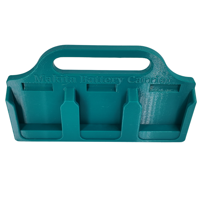Makita 18V Battery Caddy – 4 or 6 Slot Holder - Store Makita 18V Batteries with This 3D Printed Tool | Perfect Home Improvement Gift for Him