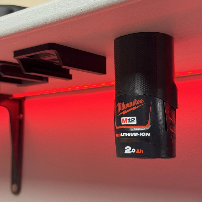 Milwaukee M12 Battery Mount (Triple) | Wall Mount Holder | PETG | Australian Made