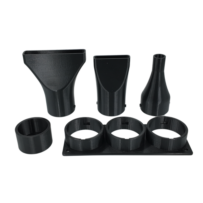 Triple Blower Nozzle Pack + Wall Mounts for Makita Blower DUB185 & DUB186 - Car Drying Solution!