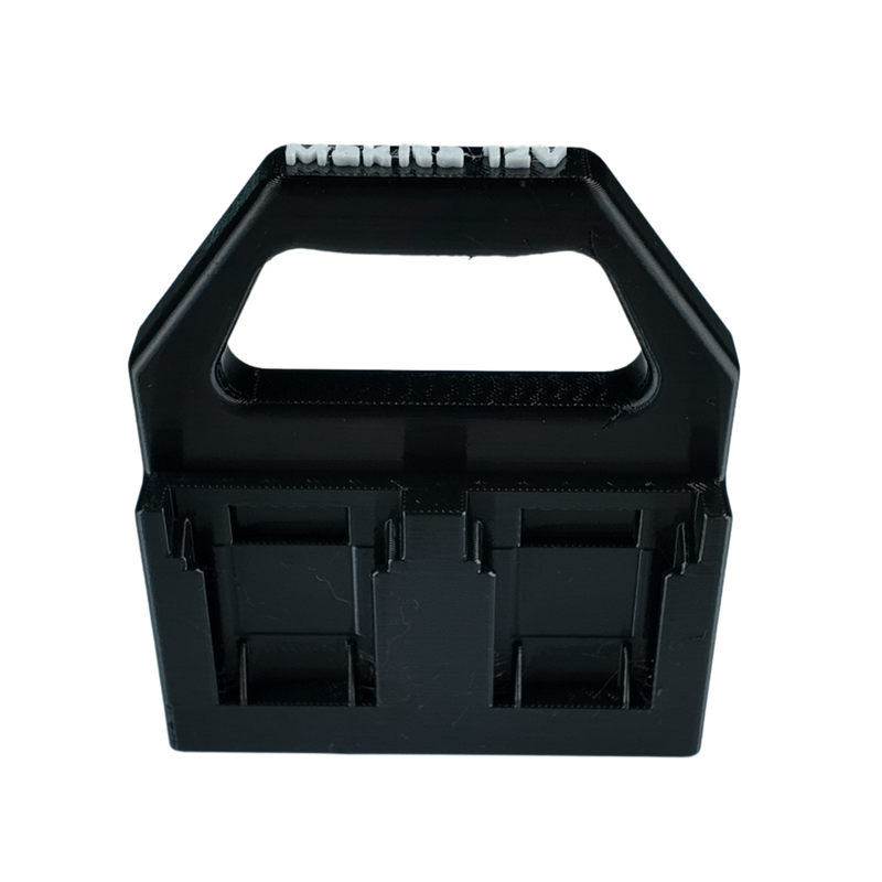 Makita 12V Battery Caddy – 4-Slot Holder | Portable Battery Carrier | PETG | Australian Made
