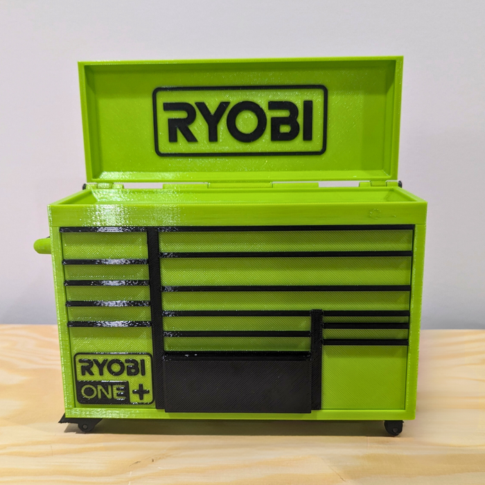 Mini Rolling Tool Box in Green – Organise in Style - Perfect Gift for Dad