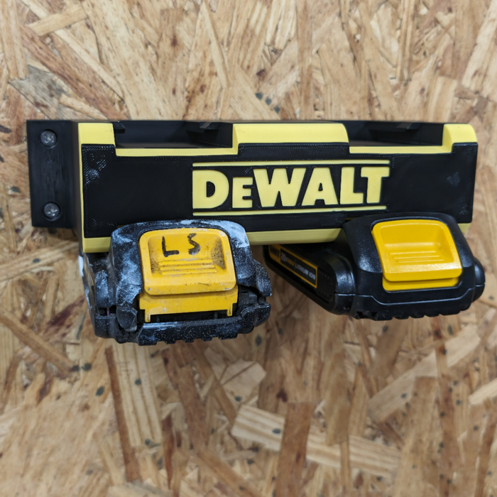 DeWalt 20V Battery 4× Wall Mount – Built Tough, Styled for the DeWalt Look