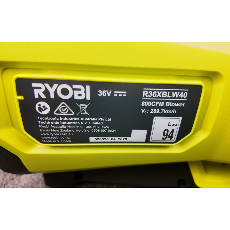 Blower Nozzles for Ryobi R36XBLW40 36V 800CFM – Circular, Wide or Both