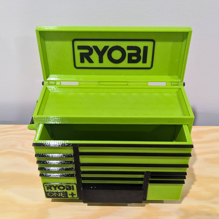 Mini Rolling Tool Box in Green – Organise in Style - Perfect Gift for Dad