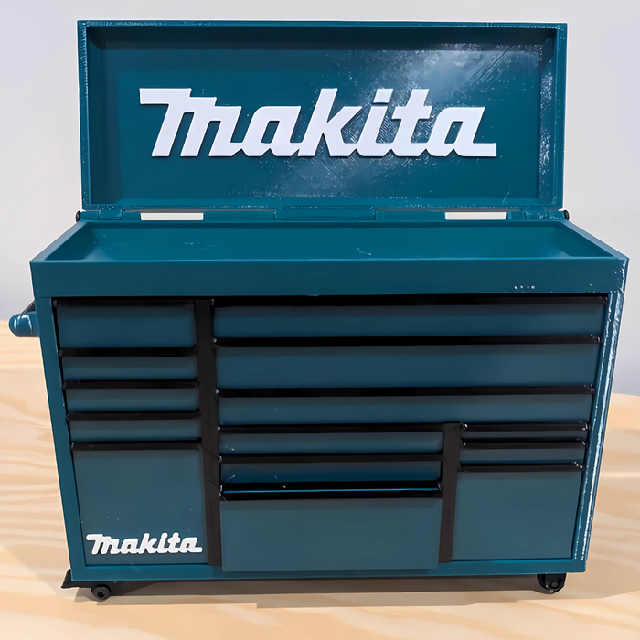 Mini Rolling Tool Box with Makita Logo – Perfect Gift for Dad - Mini Storage Aus