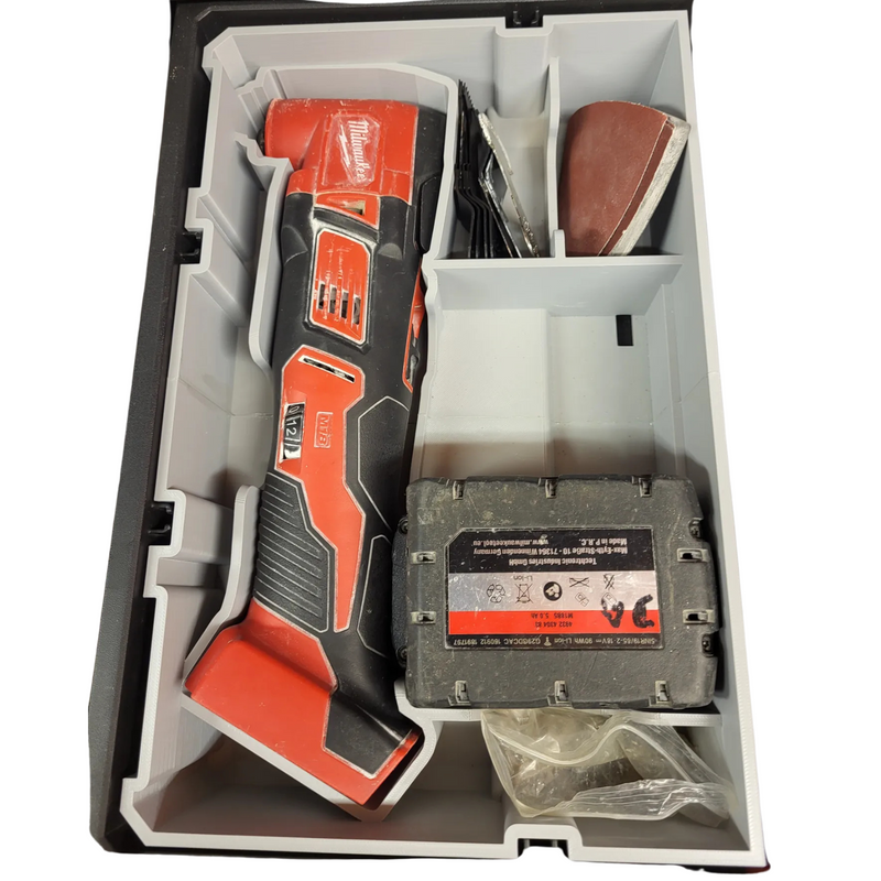 Milwaukee M18 “Brushed” Multitool Packout Insert – Reversible 1/2-Width Organiser