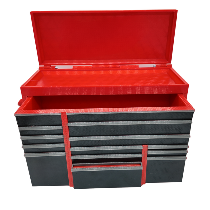 XL Mini Desk Tool Chest Organiser – 270 x 165 x 96mm | Workshop-Style Storage - Perfect Gift for Dad