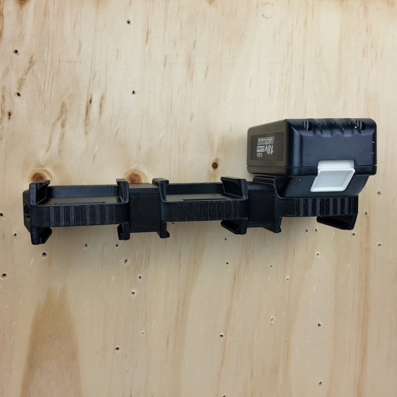 Battery Wall Holder for Makita 18V – 4 or 6 Slot Storage Rack