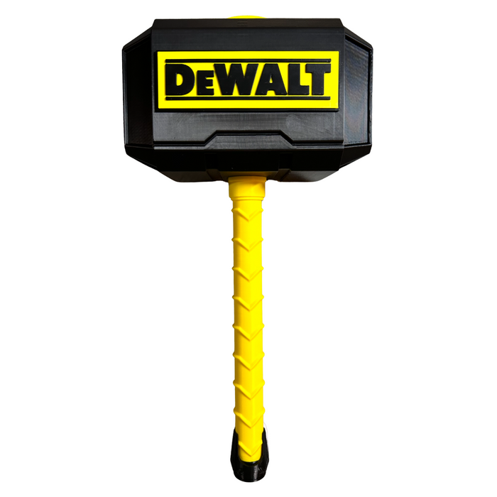 ⚡ DEWALT Thor’s Hammer Display & Collectors Piece – Black & Yellow Workshop Decor
