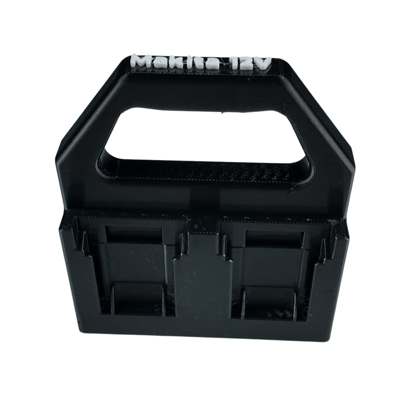 Makita 12V Battery Caddy – 4-Slot Holder | Portable Battery Carrier | PETG | Australian Made