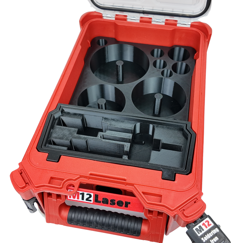 Milwaukee PACKOUT Organiser Insert for Starrett-Style Holesaws – Custom Sparky Storage