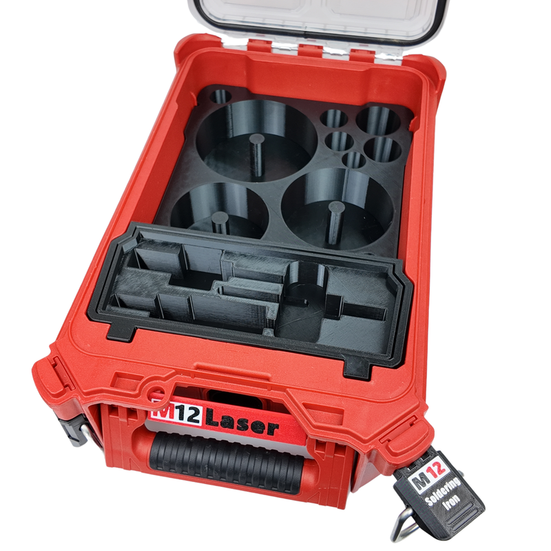 Milwaukee PACKOUT Organiser Insert for Starrett-Style Holesaws – Custom Sparky Storage
