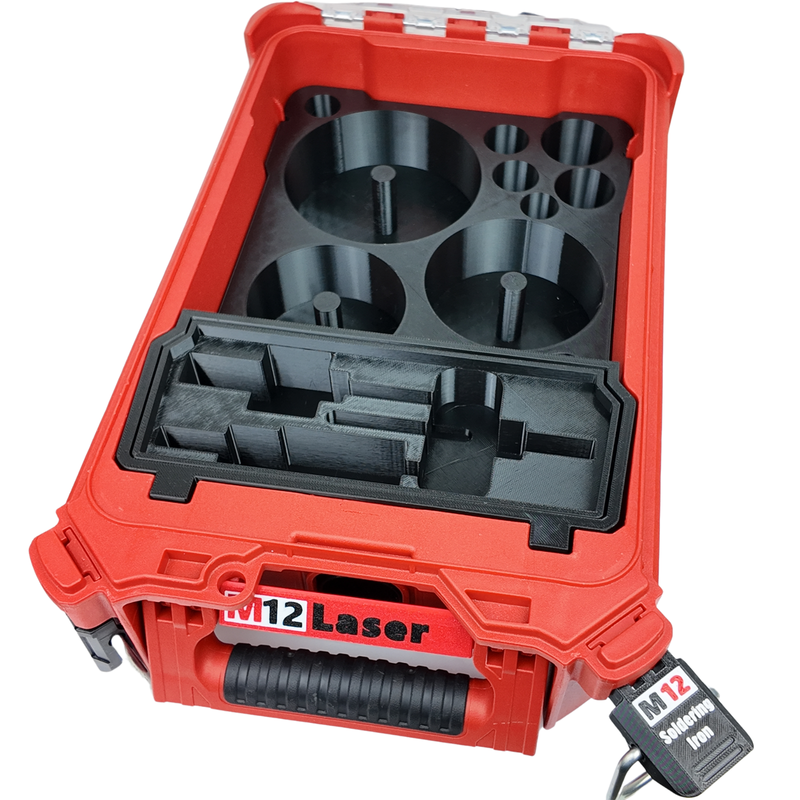 Milwaukee PACKOUT Organiser Insert for Starrett-Style Holesaws – Custom Sparky Storage