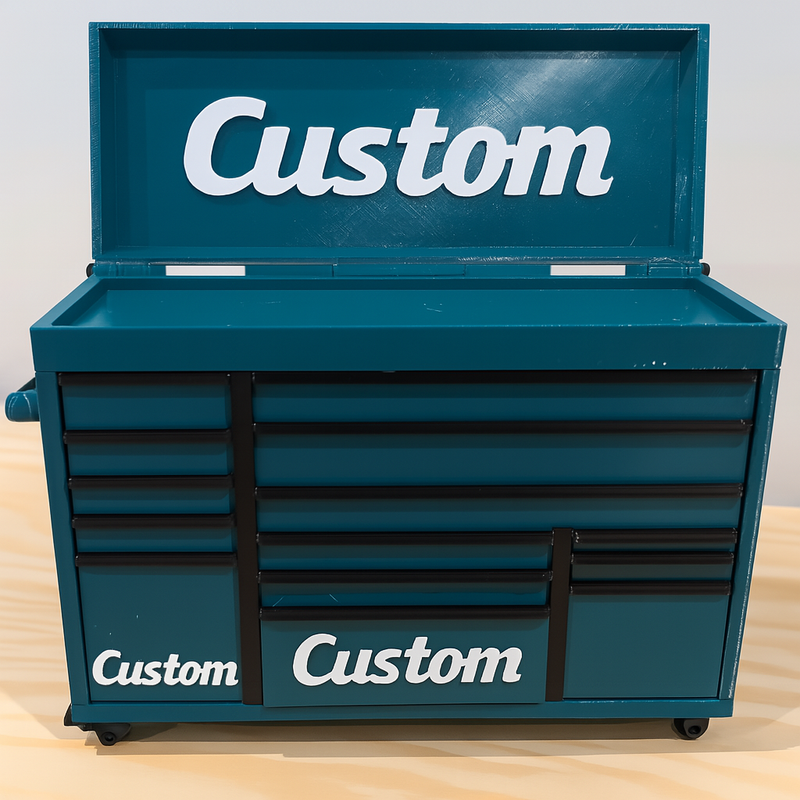 Mini Rolling Tool Box with Custom Text – Perfect Gift for Dad | Mini Storage Box Australia