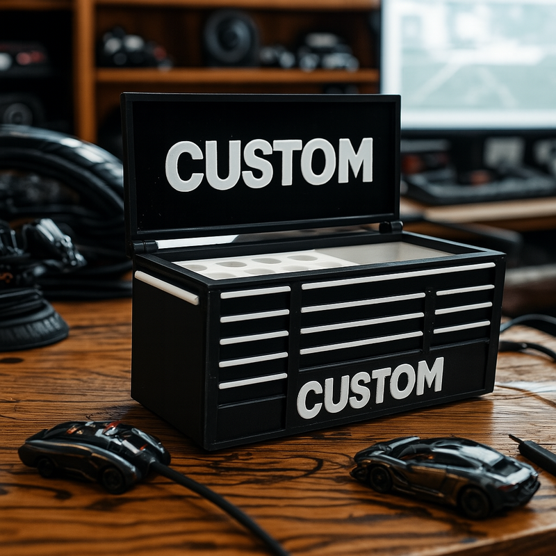 Mini Tool Chest Pen Holder – Custom Text Desk Organiser | Perfect Gift for Tradies