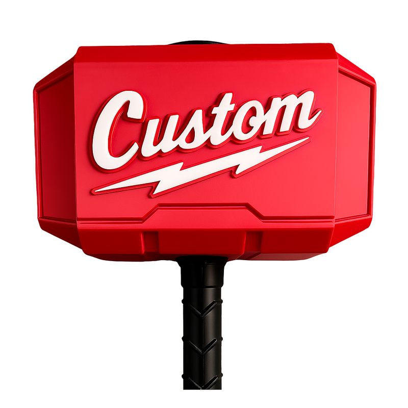Red & Black Thor’s Hammer Display Piece | Tool-Inspired Collectible for Tradies & Fans