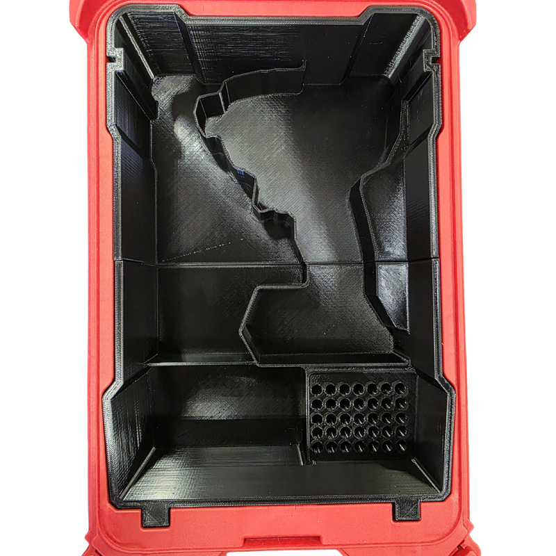 DEWALT Impact Driver Insert for Milwaukee PACKOUT 48-22-8435 | Battery + Bits