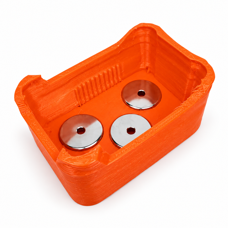 Magnetic Battery Case for Ozito 18V Power X Change 4Ah — 2 or 3 Magnets