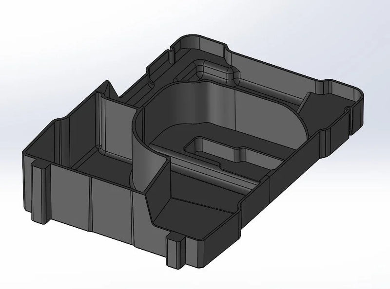 Milwaukee PACKOUT 12V Drill Combo Insert – Holds 2× M12 Tools + 1× Battery
