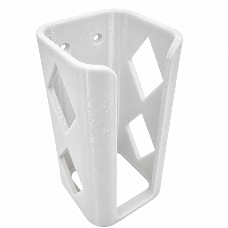White colour variant — Universal Cordless Drill Holder | 40mm Width | Power Tool Storage | Made in Australia