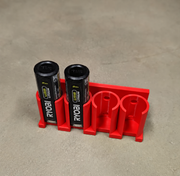 Four Slots Red colour variant — Ryobi USB Lithium Battery Holder Wall Mount - Battery Storage