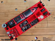 Red colour variant — Milwaukee M12 Rotary Tool Packout Drawers Insert | Store Rotary Tool & Accessories