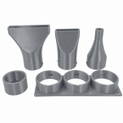 Gray colour variant — Triple Blower Nozzle Pack + Wall Mounts for Makita Blower DUB185 & DUB186 - Car Drying Solution!