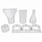 White colour variant — Triple Blower Nozzle Pack + Wall Mounts for Makita Blower DUB185 & DUB186 - Car Drying Solution!