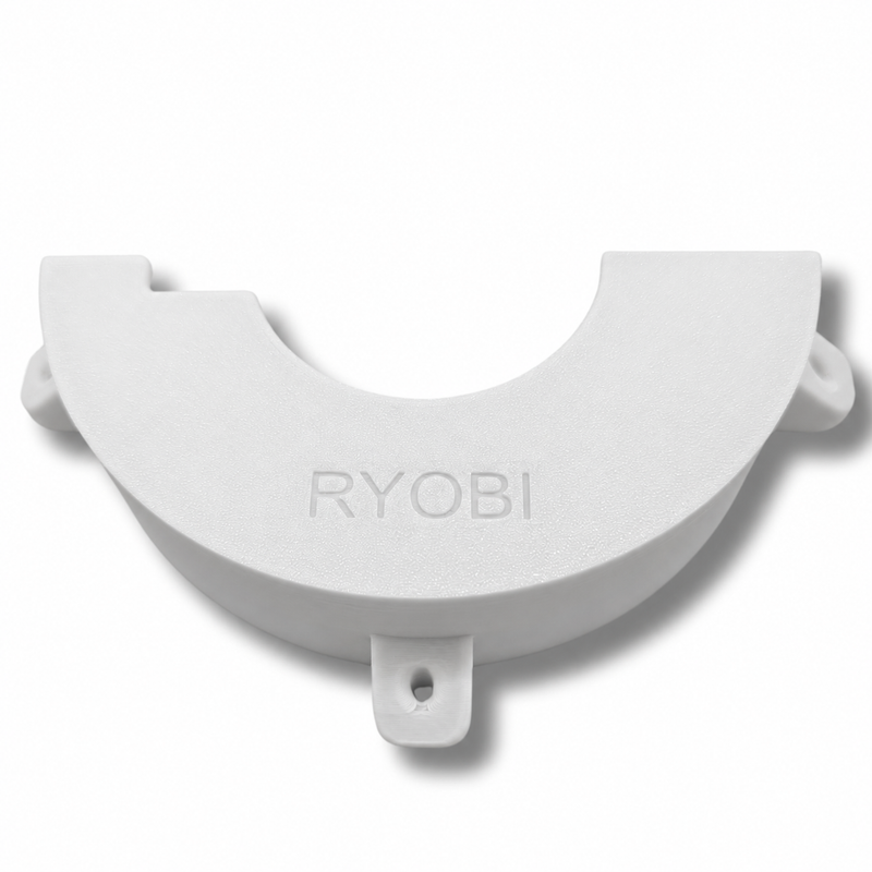 Mount White colour variant — Ryobi Angle Grinder Holder - Holds 125mm Ryobi Angle Grinder - Made from PETG