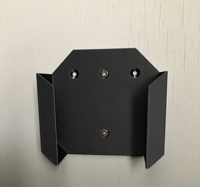 Black colour variant — Philips Hue Bridge Wall Mount Bracket | Custom 3D Printed Holder