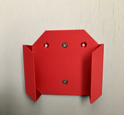 Red colour variant — Philips Hue Bridge Wall Mount Bracket | Custom 3D Printed Holder