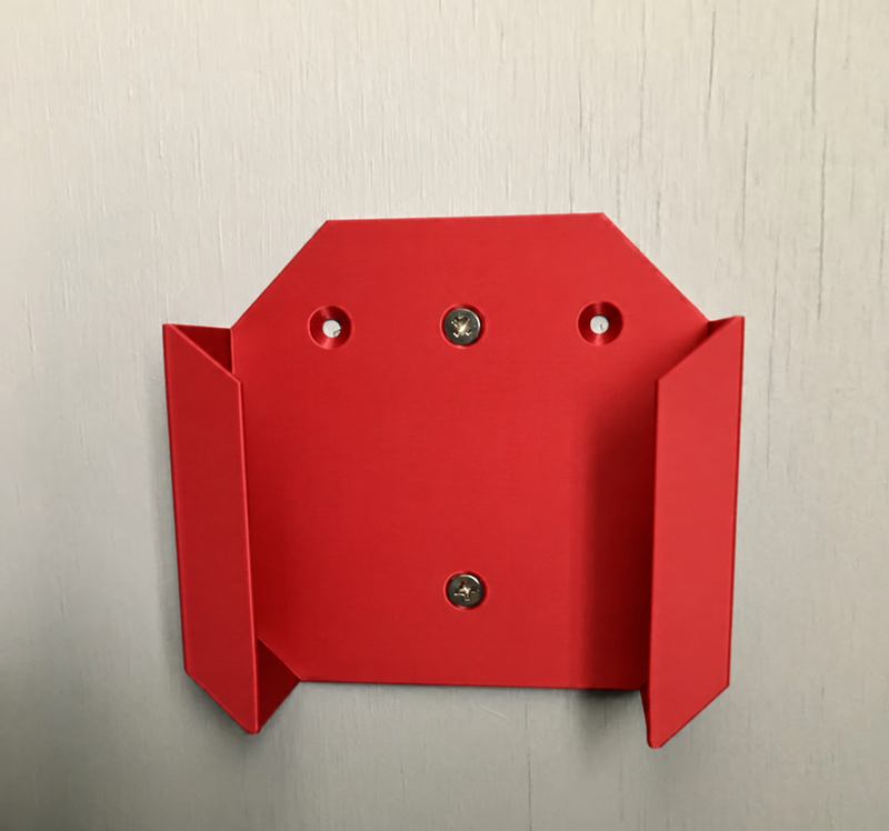 Red colour variant — Philips Hue Bridge Wall Mount Bracket | Custom 3D Printed Holder