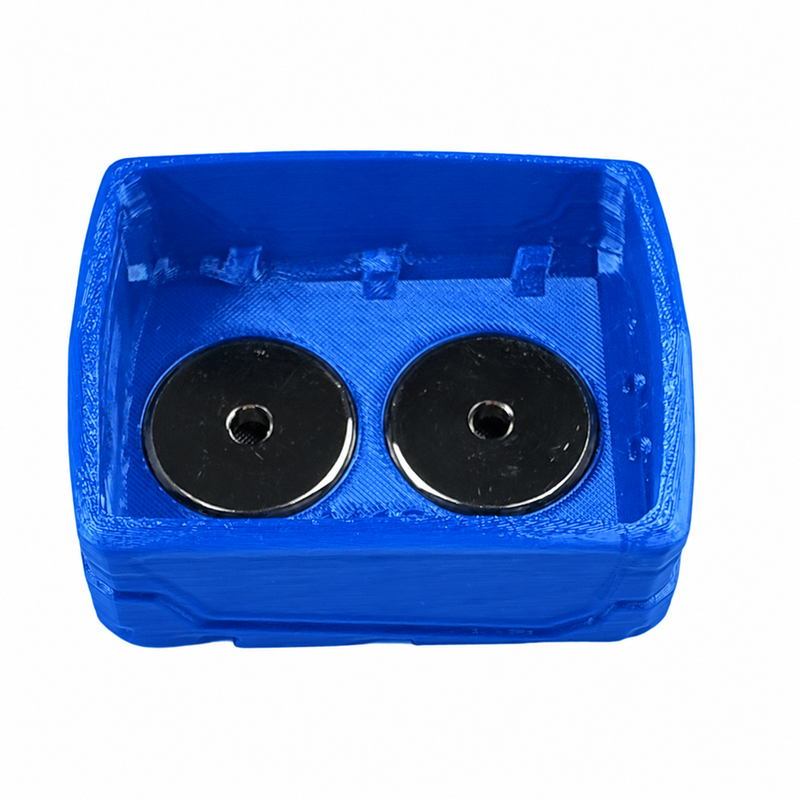 M12-high-capacity Blue colour variant — Milwaukee M12 & M18 Soft Plastic Magnetic Battery Base Covers | TPU | Neodymium Magnets