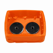 M12-high-capacity Orange colour variant — Milwaukee M12 & M18 Soft Plastic Magnetic Battery Base Covers | TPU | Neodymium Magnets