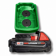 M18-compact Green colour variant — Milwaukee M12 & M18 Soft Plastic Magnetic Battery Base Covers | TPU | Neodymium Magnets
