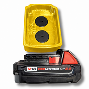 M18-compact Yellow colour variant — Milwaukee M12 & M18 Soft Plastic Magnetic Battery Base Covers | TPU | Neodymium Magnets
