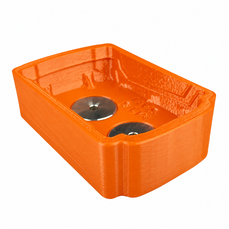M18-standard Orange colour variant — Milwaukee M12 & M18 Soft Plastic Magnetic Battery Base Covers | TPU | Neodymium Magnets
