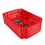 M18-standard Red colour variant — Milwaukee M12 & M18 Soft Plastic Magnetic Battery Base Covers | TPU | Neodymium Magnets