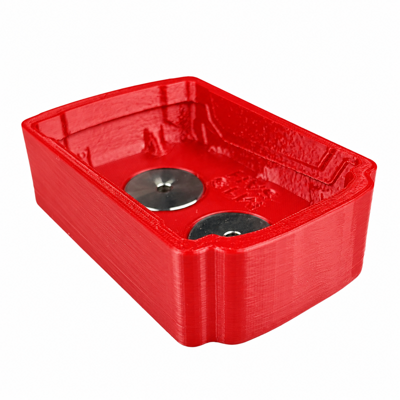 M18-standard Red colour variant — Milwaukee M12 & M18 Soft Plastic Magnetic Battery Base Covers | TPU | Neodymium Magnets