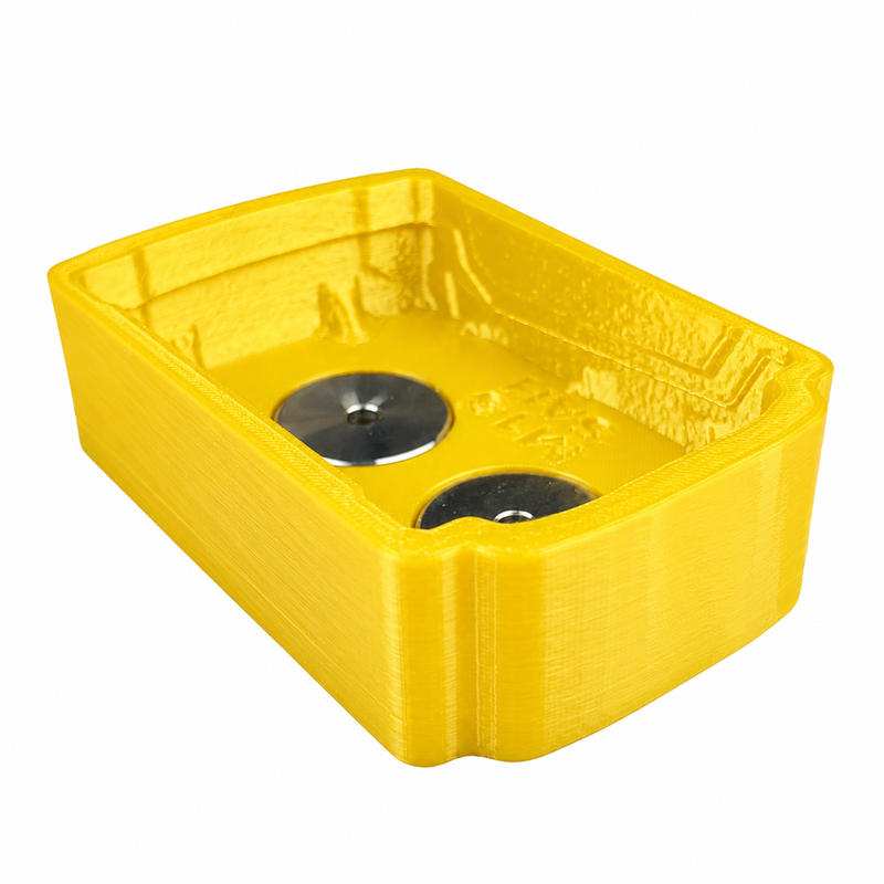 M18-standard Yellow colour variant — Milwaukee M12 & M18 Soft Plastic Magnetic Battery Base Covers | TPU | Neodymium Magnets