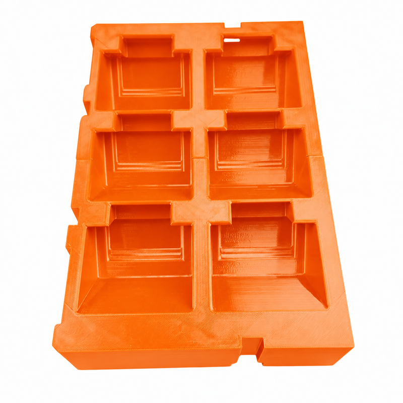 Orange colour variant — Milwaukee M18 Battery Organiser Insert | Fits Packout Two-Drawer Toolbox 4932472129