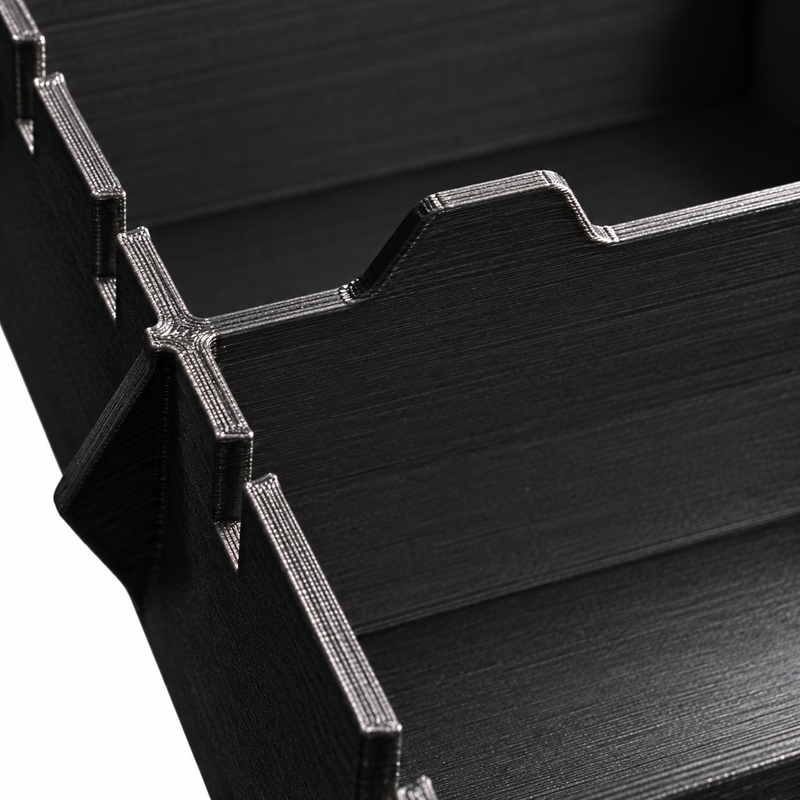Colour Detail Black colour variant — Milwaukee Packout Bin Insert — Customisable Layout for Low-Profile Organiser 48-22-8436